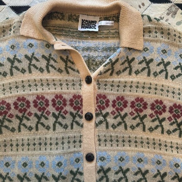RECLAIMED VINTAGE PL KNIT CARDIGAN - Picture 8 of 8